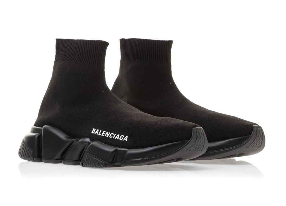 Black Balenciaga Speed Trainer Shoes